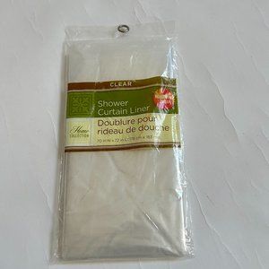 Home Collection Clear Shower Curtain Liner 70" x 72" Bathroom New 206924 2203